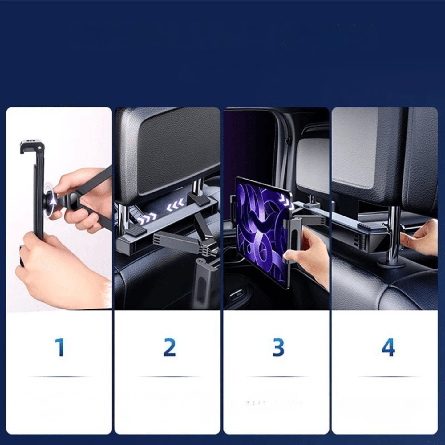 Support tablette voiture appui-tête pour enfants