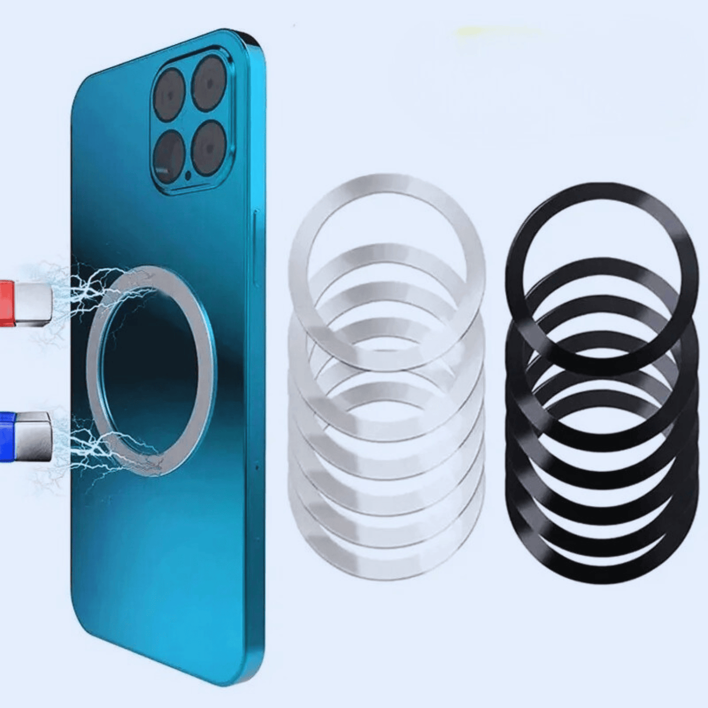 Plaques métalliques adhésives universelles téléphone