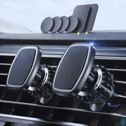 Support magnétique voiture 360° grille aération