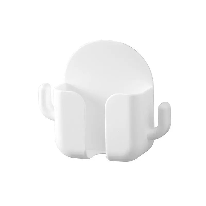 Support Mural Multifonction – Téléphone & accessoires ⚪ Blanc neige