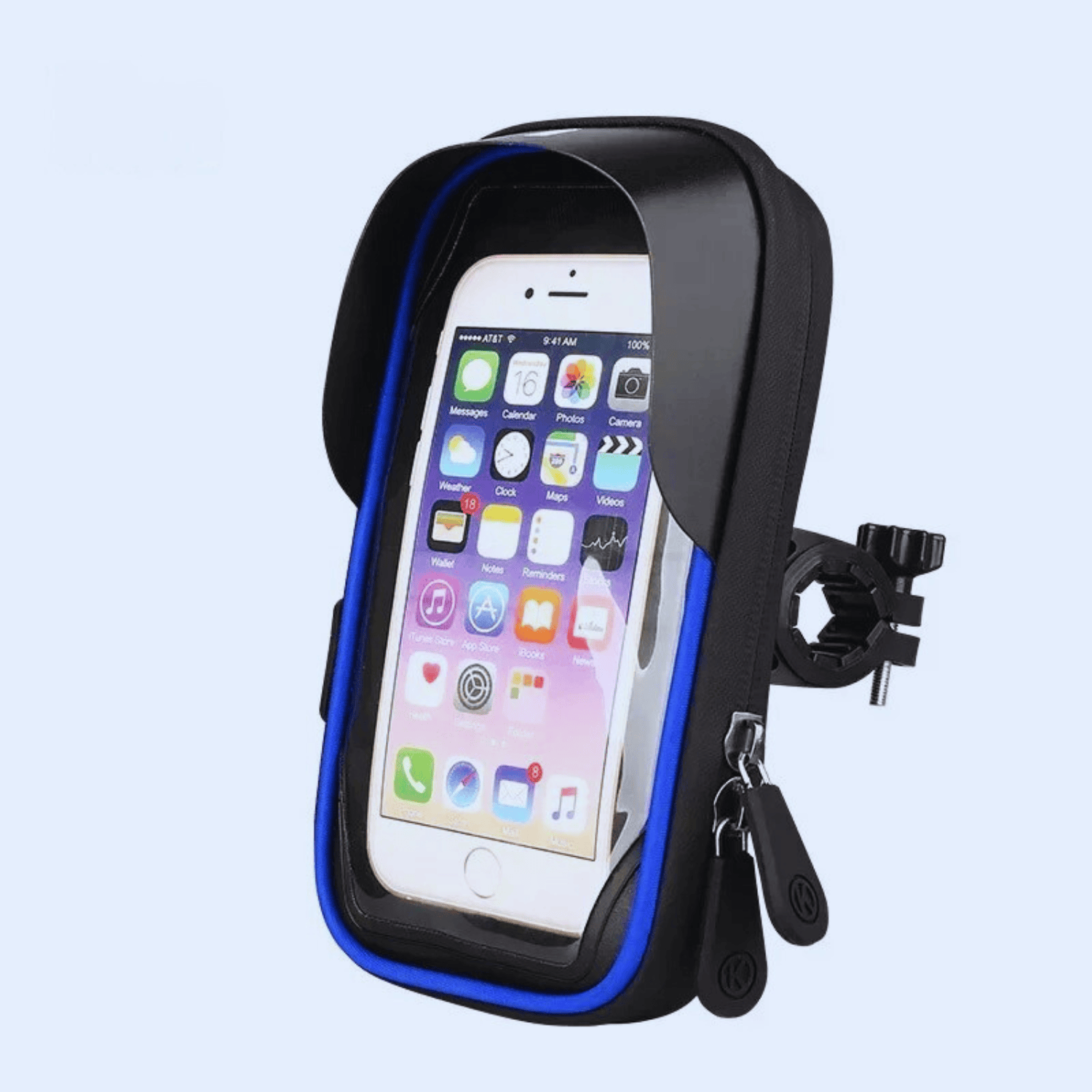 Support téléphone étanche vélo et trottinette – rotatif, tactile & résistant 💦