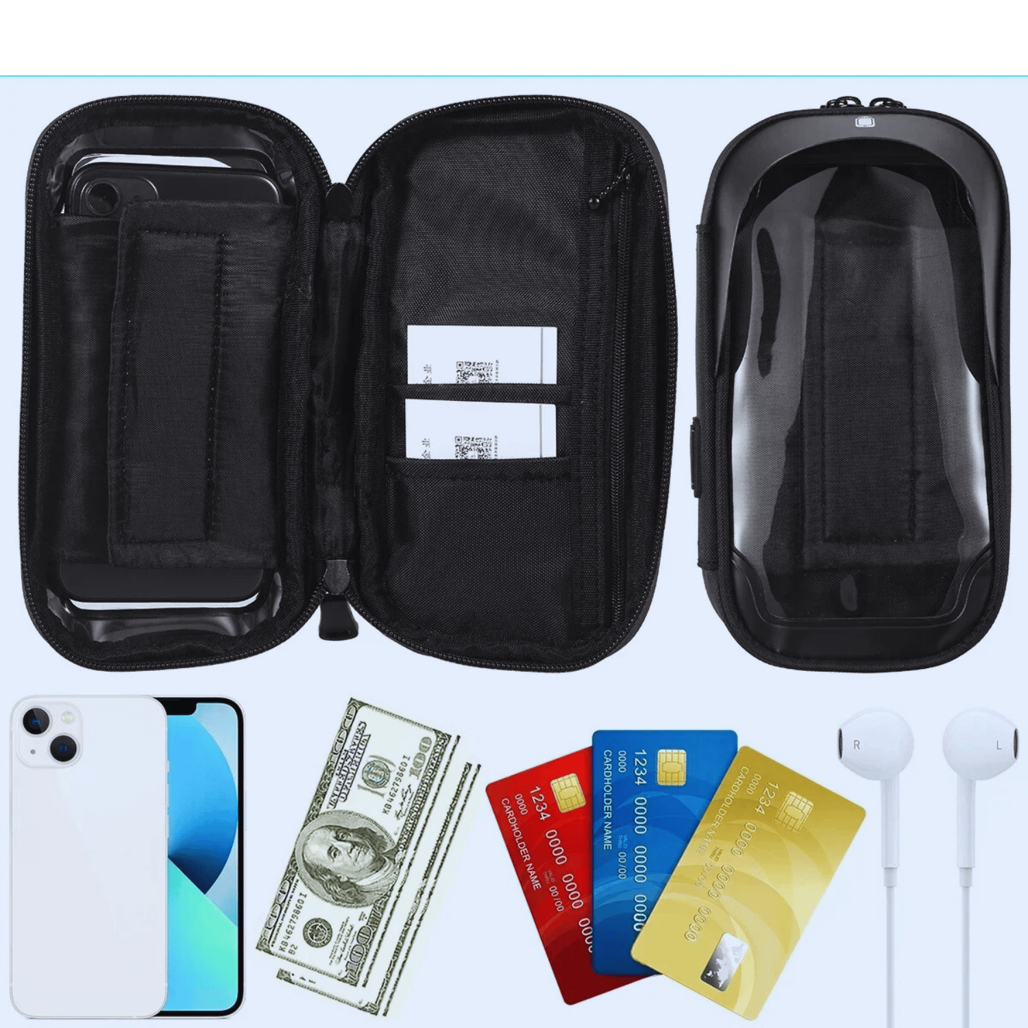 Support téléphone étanche vélo & moto – rotatif, tactile & résistant 💦