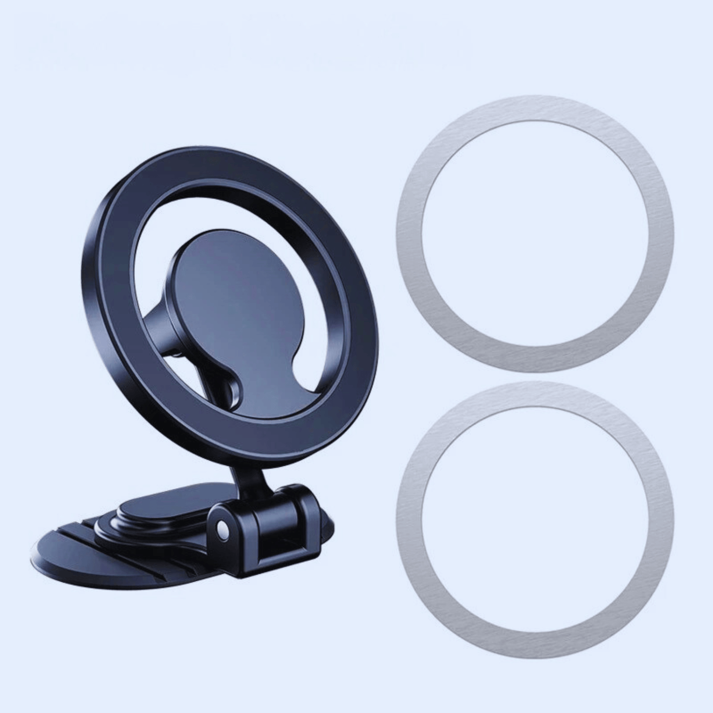 Support Téléphone Magnétique Voiture - Puissant Elégant Rotatif 360° Noir