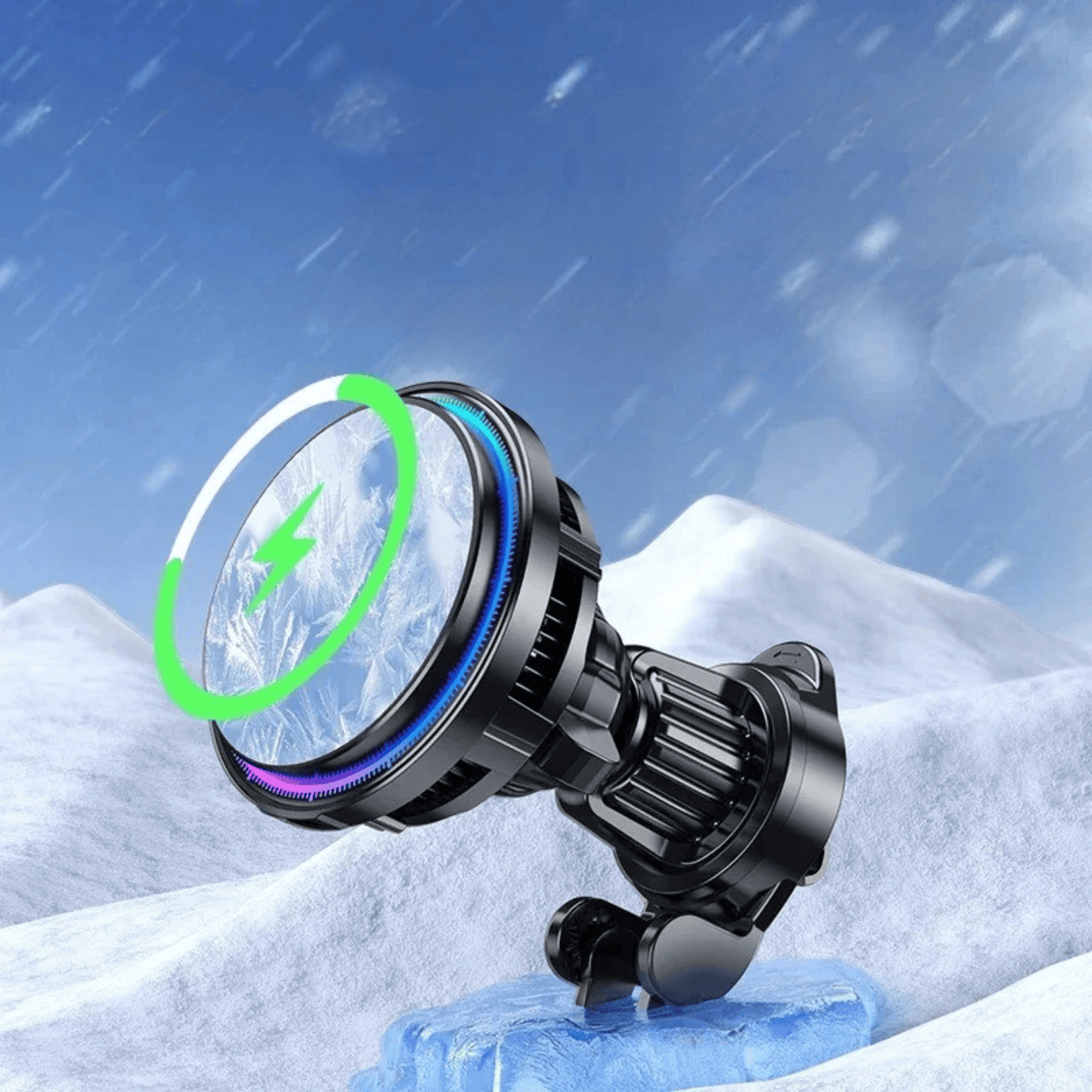 Support Téléphone Voiture Anti Surchauffe - Charge Rapide Noir